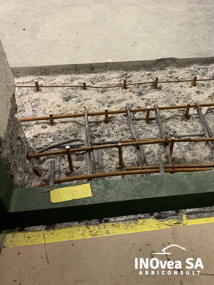 Vue interne d'un système de ventilation